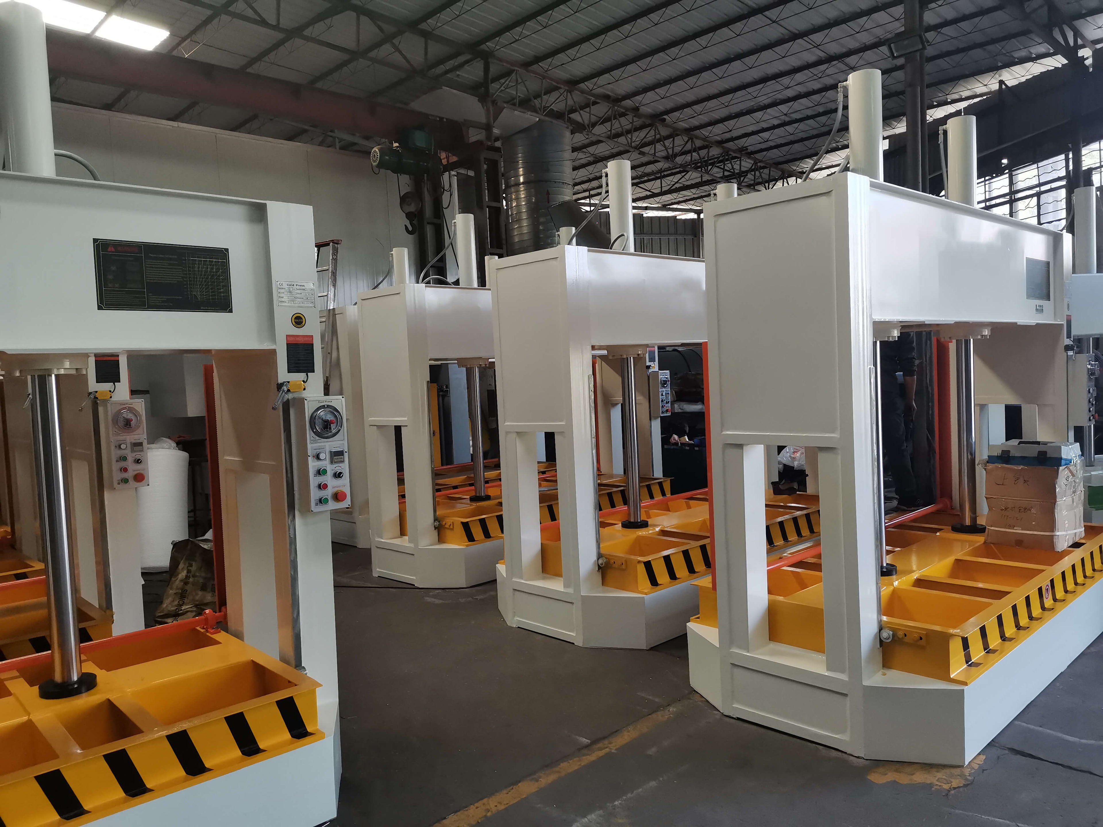 cold press in the factory